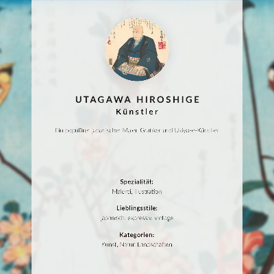 Kunstdruck leinwand Japanerin (1844-1846), Vintage-Holzschnitt von Utagawa Hiroshige