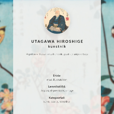 Kunstdruck leinwand Japanerin (1844-1846), Vintage-Holzschnitt von Utagawa Hiroshige