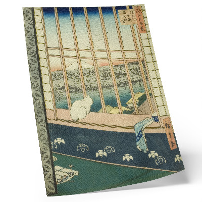 Wandposter Die Reisfelder von Asakusa und das Torinomachi-Festival aus der Serie „Hundert berühmte Ansichten von Edo“ von Hiroshige