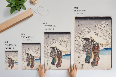 Kunstdruck leinwand Fujisawa von Utagawa Hiroshige