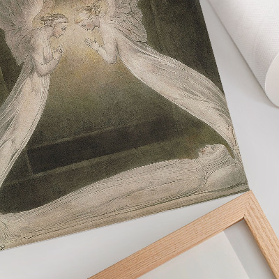 Poster Christus im Grab, bewacht von Engeln (1805), Aquarell von William Blake