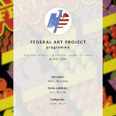 Poster Der Obstladen (1936) – vom Federal Art Project