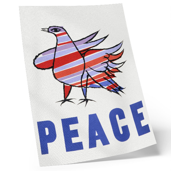Kunstdruck leinwand McCarthy Peace (1968) mit Vogel von Ben Shahn