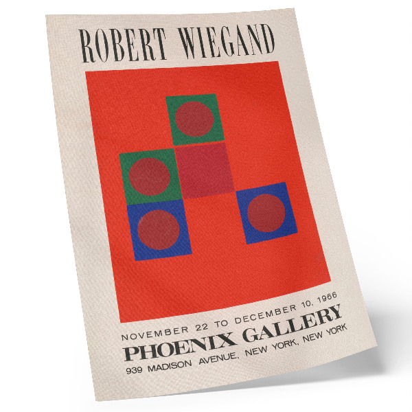 Wandposter Robert Wiegands Ausstellungsplakat (1965)