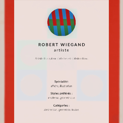 Wandposter Robert Wiegands Ausstellungsplakat (1965)