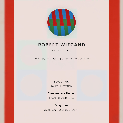 Wandposter Robert Wiegands Ausstellungsplakat (1965)