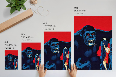 Poster Dänisches Filmplakat für King Kong (1933)