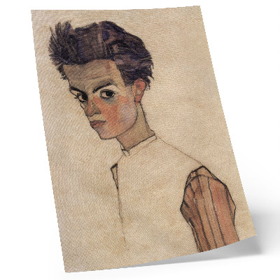Wandposter Selbstporträt von Egon Schiele (1910)