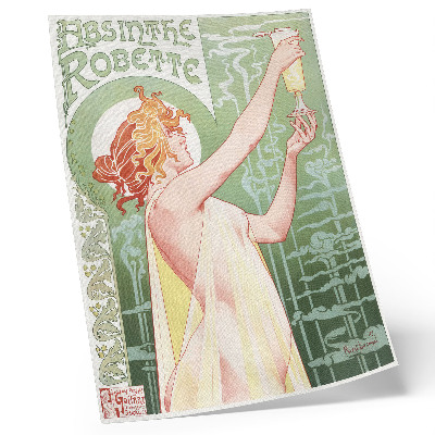 Poster Privat Livemont (1896), Chromolithografie von Absinthe Robette