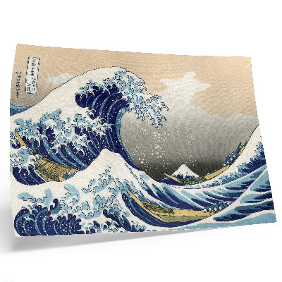 Poster kunstdruck Die große Welle vor Kanagawa (1760–1849) von Hokusai – Japanischer Ukiyo-e-Holzschnitt