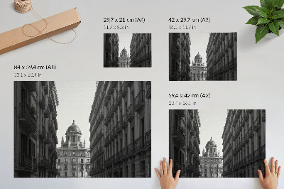 Poster Symmetrische Fassaden historischer Stadtarchitektur