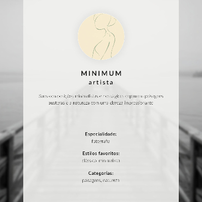 Poster Person auf einer Bank am Meer, graue Harmonie