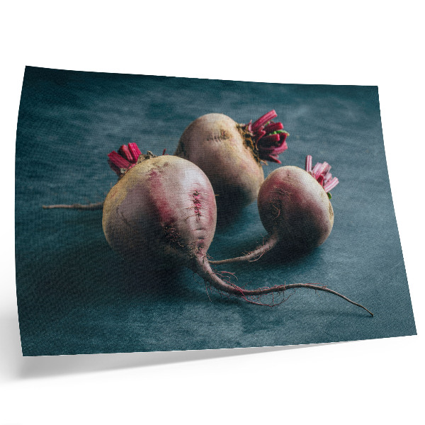 Kunstdruck poster Drei Rüben – minimalistische, rohe Schönheit der Natur