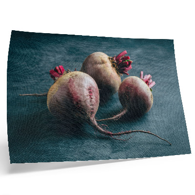 Kunstdruck poster Drei Rüben – minimalistische, rohe Schönheit der Natur