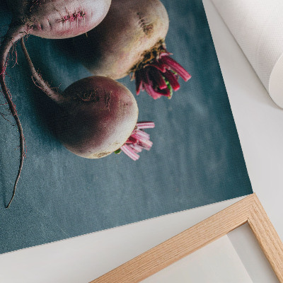 Kunstdruck poster Drei Rüben – minimalistische, rohe Schönheit der Natur