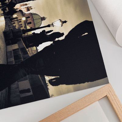 Poster kunstdruck Gotische Türme, Brückendurchgang im Inneren