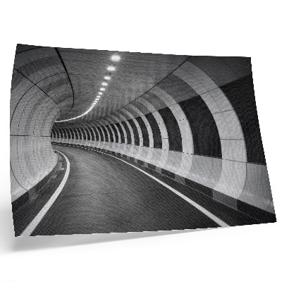 Poster Moderner geometrischer Raumtunnel