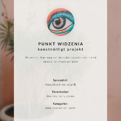 Kunstdruck poster Eine Kristallkugel vor dem Hintergrund eines Kiefernzweigs