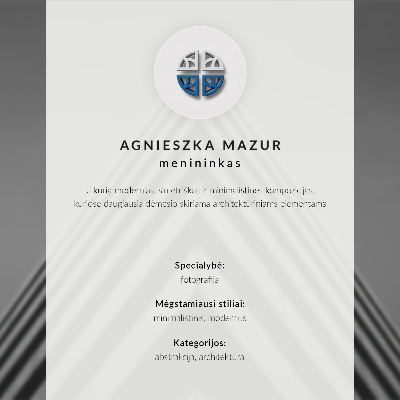 Kunstdruck poster Symmetrie, Linien, Monochromie, dynamische Komposition