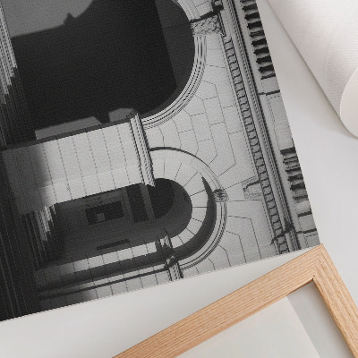 Poster Elegante Architektur, klassische Bögen, Schatten