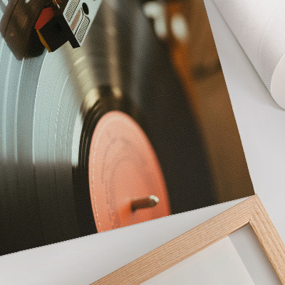 Poster kunstdruck Nostalgische Vintage-Musikatmosphäre Grammophon