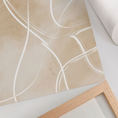 Poster Harmonische Linien, zarte Farben, Frieden