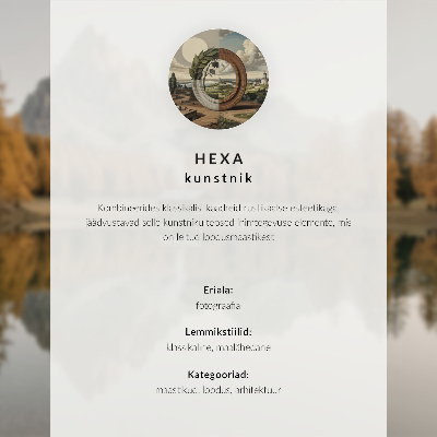 Kunstdruck poster Holzhütte, Heidelandschaft, ruhiges Wasser