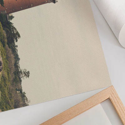 Poster kunstdruck Leuchtturm, Sandbäume, Harmonie der Natur