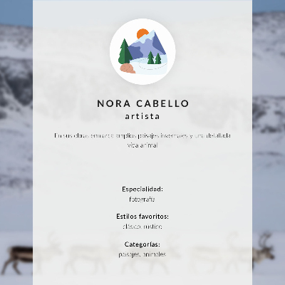 Kunstdruck poster Malerische Berge, friedliche Rentiere, Winterlandschaft