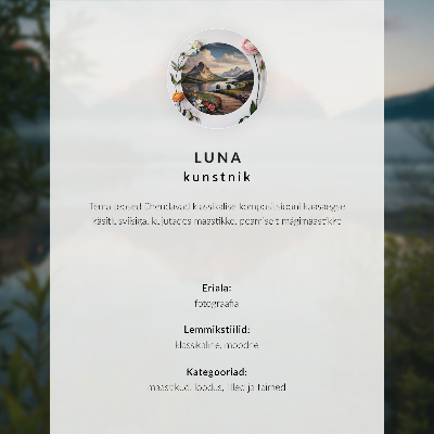 Kunstdruck poster Malerische Berge und farbenprächtiger Herbst