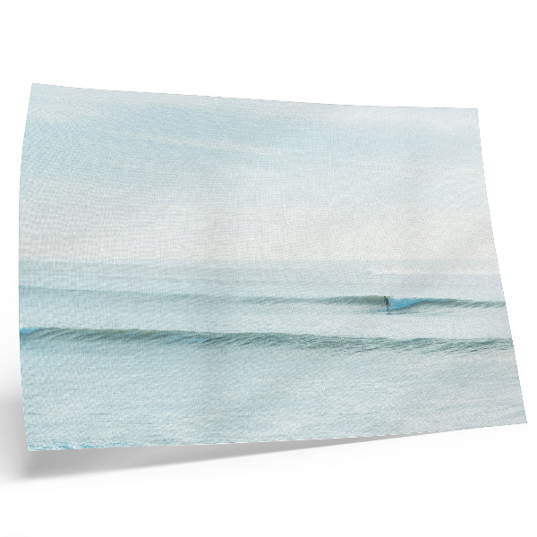 Poster Ozeanwellen, Surfer, Ruhe, Minimalismus