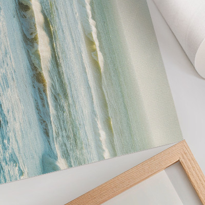 Poster kunstdruck Meer, Wellen, Mensch, Küste, Natur, Dynamik