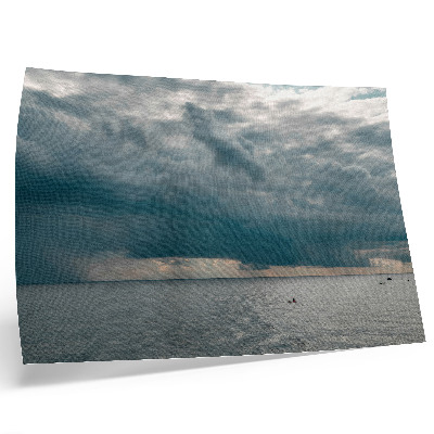 Kunstdruck poster Stürmischer Himmel über einem Ozean voller Raum