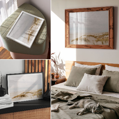 Kunstdruck poster Sandstrand, Minimalismus, Raum, Frieden