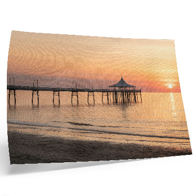 Poster Sonnenuntergang über dem Wasser, ein bezaubernder Anblick