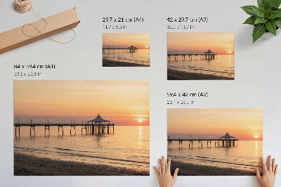 Poster Sonnenuntergang über dem Wasser, ein bezaubernder Anblick