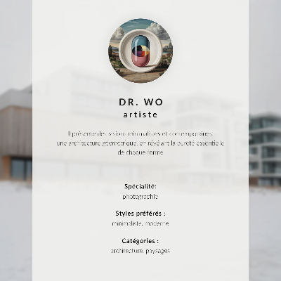 Poster kunstdruck Die Energie der Farbe in der modernen Architektur