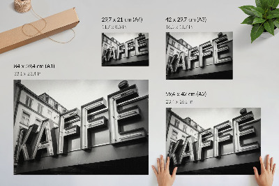 Poster kunstdruck Neonfarbener minimalistischer Rahmen im urbanen Stil