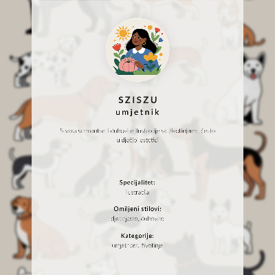 Poster kunstdruck Lustige Katzenillustrationen, süß und lustig