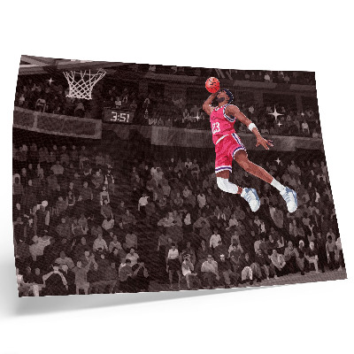 Poster Sportdynamik – Illustration mit kontrastierenden Farben