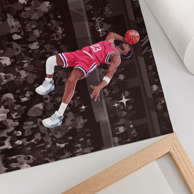 Poster Sportdynamik – Illustration mit kontrastierenden Farben