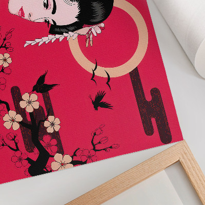 Poster kunstdruck Orientalische Motive, moderne Blumenkomposition