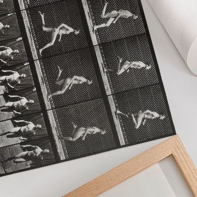 Kunstdruck poster Tafel 60 aus „Tierische Fortbewegung“ (1887), fotografiert von Eadweard Muybridge