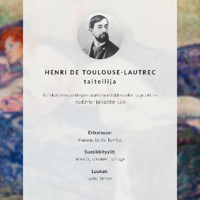 Poster kunstdruck Le Photographe Sescau (1894), hochauflösender Druck von Henri de Toulouse-Lautrec