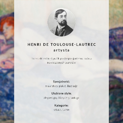 Poster kunstdruck Le Photographe Sescau (1894), hochauflösender Druck von Henri de Toulouse-Lautrec