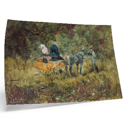 Kunstdruck poster Die Falle (1880), hochauflösendes Gemälde von Henri de Toulouse-Lautrec