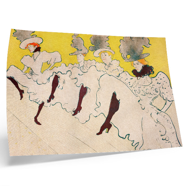 Poster Die Truppe von Mademoiselle Eglantine (1896), hochauflösender Druck von Henri de Toulouse-Lautrec