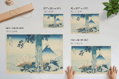 Poster kunstdruck Die Mishima High Road in der Provinz Kai. Original aus dem Minneapolis Institute of Art.