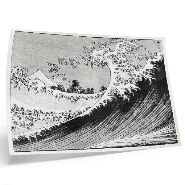 Poster kunstdruck Hundert Ansichten des Berges Fuji (1835) von Hokusai, japanischer Holzschnitt aus der damaligen Zeit