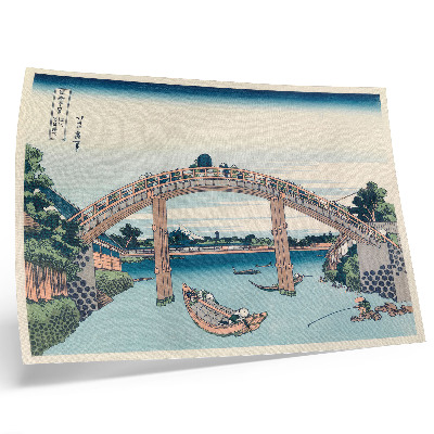 Poster kunstdruck Blick unter der Mannenbashi-Brücke in Fukagawa, 1985, von Katsushika Hokusai